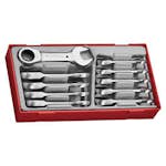 U-ringspärrnyckelsats Teng Tools Stubby TT6010MRS 10-Delar
