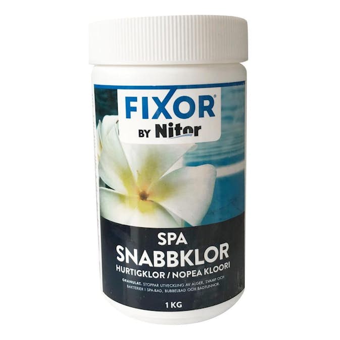 Klor Fixor by Nitor Poolkemi Snabbklor Pulver för Pool & Spa 1 kg