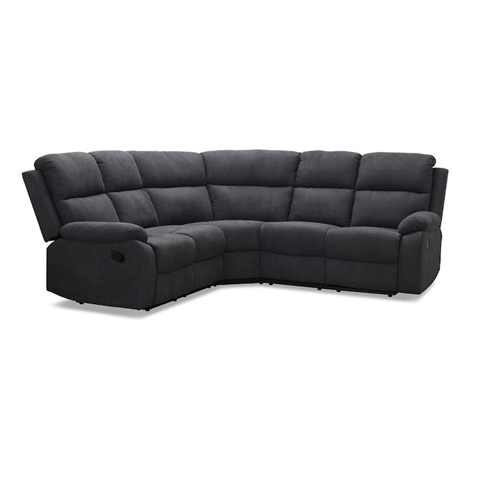 Soffa Hagagrupen Nevada Grå Reclinerhörnsoffa i Polyester 240cm
