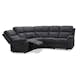 Soffa Hagagrupen Nevada Grå Reclinerhörnsoffa i Polyester 240cm
