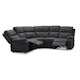 Soffa Hagagrupen Nevada Grå Reclinerhörnsoffa i Polyester 240cm