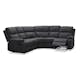 Soffa Hagagrupen Nevada Grå Reclinerhörnsoffa i Polyester 240cm