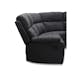 Soffa Hagagrupen Nevada Grå Reclinerhörnsoffa i Polyester 240cm