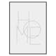 Poster Gallerix Home Typo