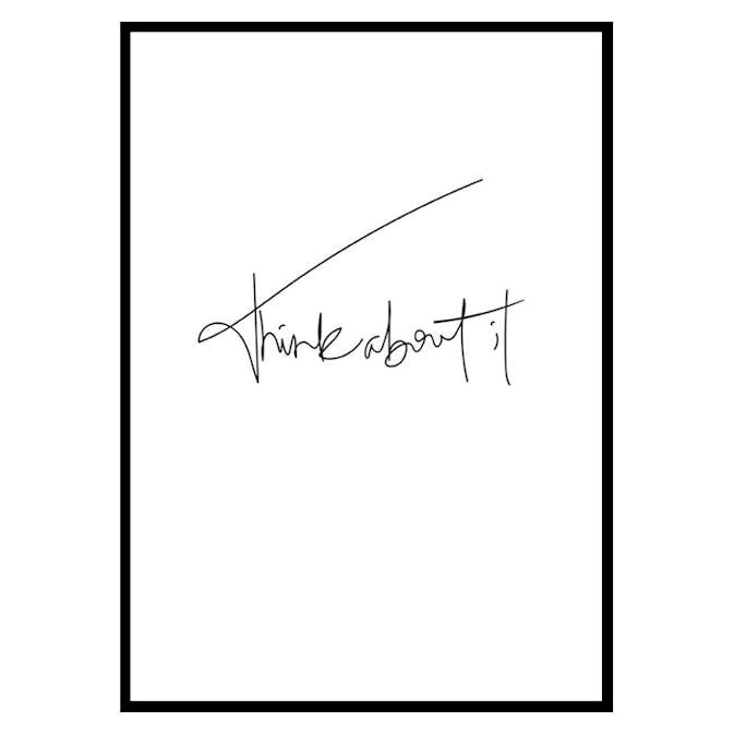 Poster Gallerix Think About It