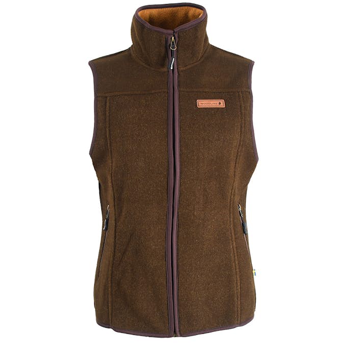 Fleeceväst Woodline Bolmen Brun Dam