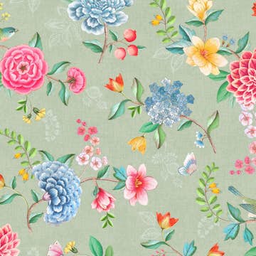 Tapet PIP 2020 Studio 300103 Non Woven, Mönstrad Grön/Blå