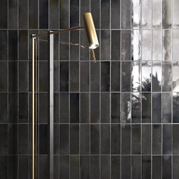 Kakel Lhådös Hanoi Black Ash 6,5x20 cm