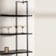Vägghängd Hylla Venture Home Caracas i Svart Stål 183 cm