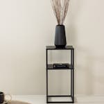 Sidobord Venture Home Punta Svart Fyrkantigt Bord i Stål 30x30cm