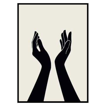 Poster Gallerix Abstract Hands