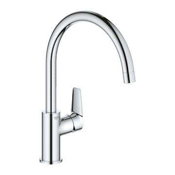 Köksblandare Grohe Start Edge C-Pip Engreppsblandare Krom Svängbar Pip Quickfix