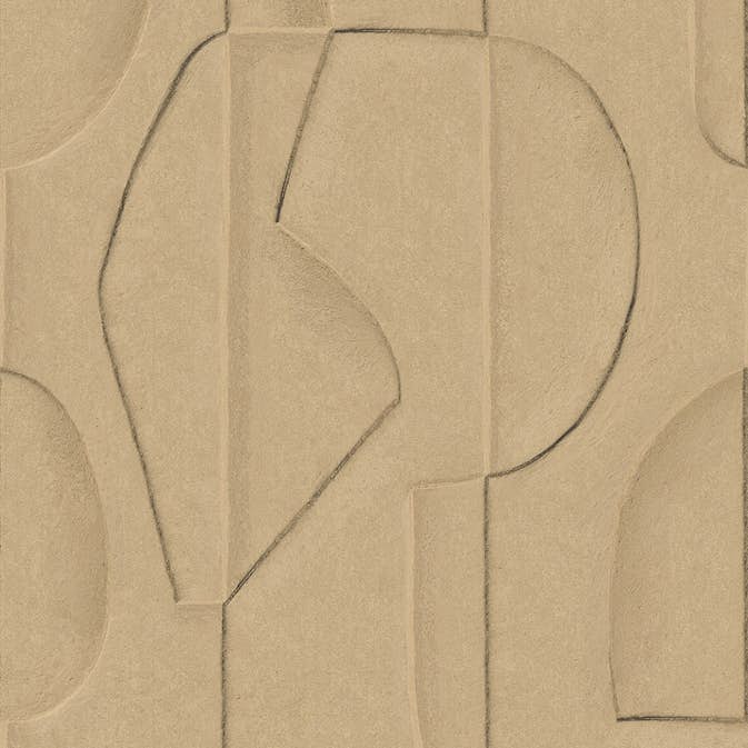 Fototapet Eijffinger Artifact väggbild Sculpted Clay Sand 312481