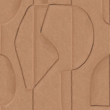 Fototapet Eijffinger Artifact väggbild Sculpted Clay Terra 312482