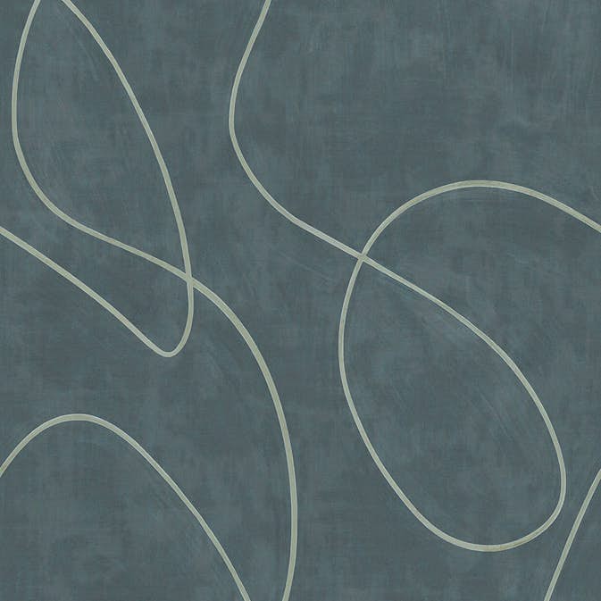 Fototapet Eijffinger Artifact väggbild Painted Lines Indigo 312487