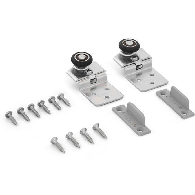 Beslagssats Habo SF-30 Komplett Hjultsats för Skjutdörrsskena SF-30