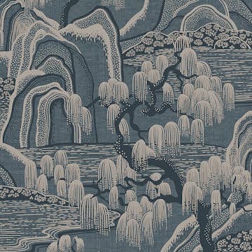 Tapet Boråstapeter Eastern Simplicity Indigo Garden 3133