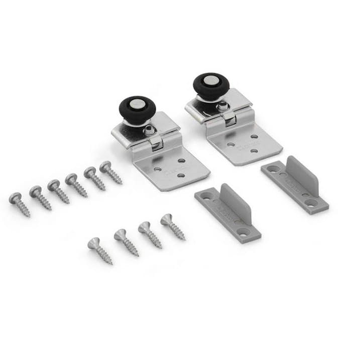 Beslagssats Habo SF-20 Komplett Hjultsats för Skjutdörrsskena SF-20
