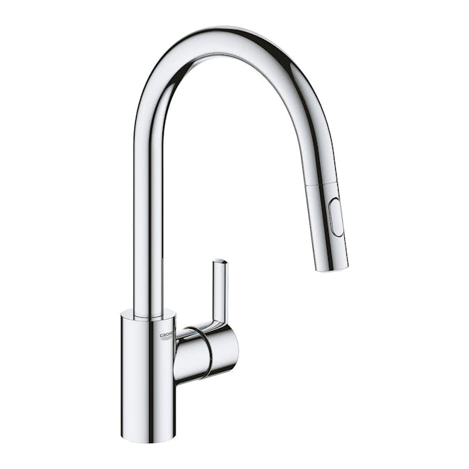 Köksblandare Grohe Feel Hög Engreppsblandare Krom med Svängbar Pip & Quickfix