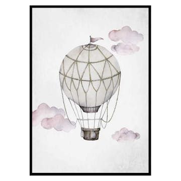 Poster Gallerix Watercolor Hot Air Balloon
