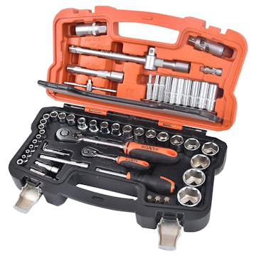 Hylsnyckelsats Boxer 1/4-1/2 tum-55-delar