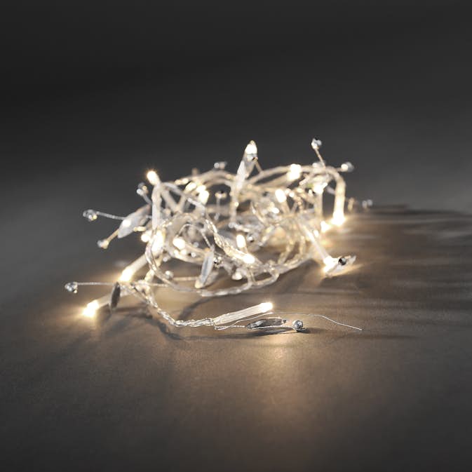 Ljusslinga Gnosjö Konstsmide med Dekorationer 20L LED Vit