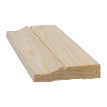 Täcklist CENT Dekoration 12x70x2200 Furu Obehandlad