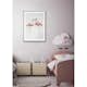 Poster Gallerix Watercolor Flamingos
