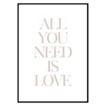 Poster Gallerix All You Need Is Love