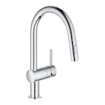 Köksblandare Grohe Minta C-pip Engreppsblandare Krom Svängbar & Utdragbar Pip