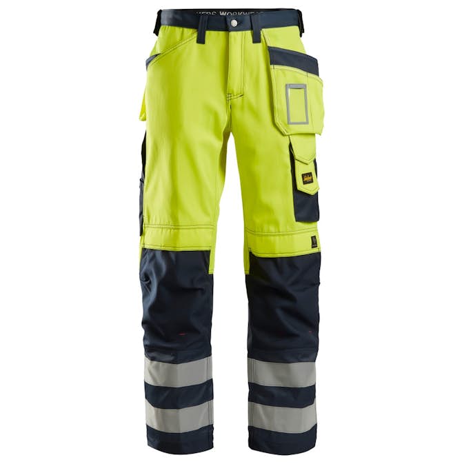 Arbetsbyxa Snickers Workwear HF, Varsel Kl2