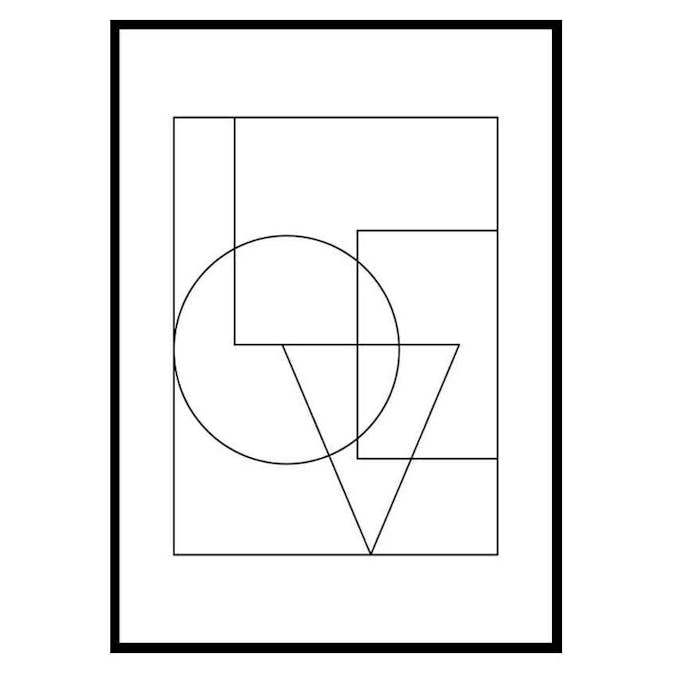 Poster Gallerix Love Line Art No1