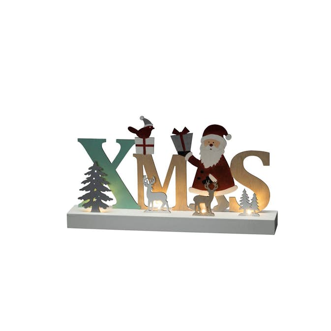 Juldekoration Gnosjö Konstsmide Xmas Trä 4 LED