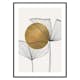 Poster Gallerix Watercolor Gold No3