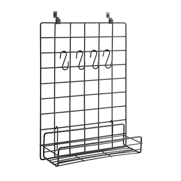 Förvaringstavla Millex Tillbehör till Akustikpanel - Rutnät med Hylla och 4st S-krokar
