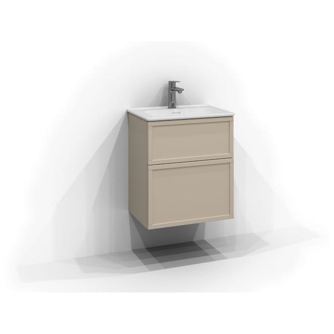 Tvättställsskåp Svedbergs Poem Ram 350 med 2 Lådor