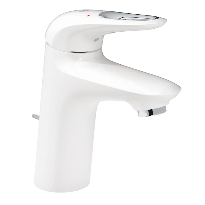 Tvättställsblandare Grohe Eurostyle Vit med Lyftventil