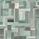 Tapet Origin Träskräp Plankor Motiv Grå/Grön