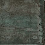 Tapet Origin Stora Slitna Rostiga Metallplåtar med Nitar Brun/Blå