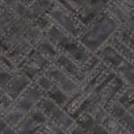 Tapet Origin Metallplåtar med Nitar i Fiskbensmönster Mörkgrå