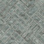 Tapet Origin Metallplåtar med Nitar i Fiskbensmönster Ljusgrå