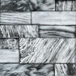 Tapet Origin Marmorstenar Svart/Vit