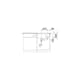 Diskho Blanco Subline 340/160 Silgranit Infino