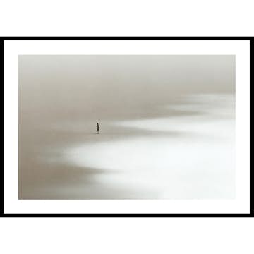Poster Gallerix Lonely Man Walking The Beach