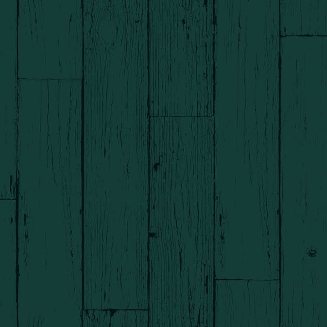 Tapet Origin Slitna Träplankor Smaragdgrön
