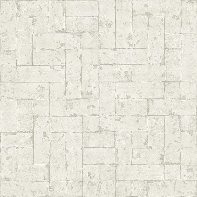Tapet Origin Tegelvägg Ljusbeige