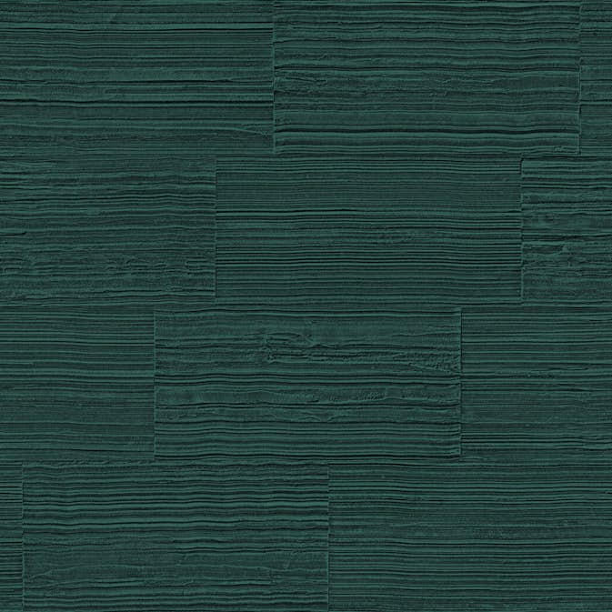 Tapet Origin Grova Retro Naturliga Stenblock Halvstensmur Smaragdgrön