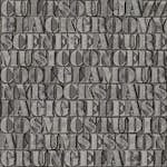 Tapet Origin Gamla Metalltryckta Bokstäver Mörkgrå