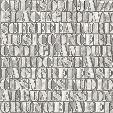 Tapet Origin Gamla Metalltryckta Bokstäver Beige