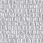 Tapet Origin Gamla Metalltryckta Bokstäver Ljusgrå